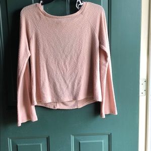Pink backless sweater
